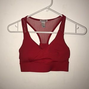 RED FOREVER 21 SPORTS BRA